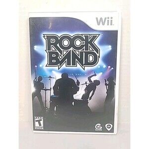 Rock Band Nintendo Wii 2008 Complete Manual Tested